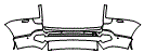 Rear Bumper Kit pattern for the 2020 Rolls Royce Cullinan