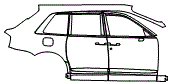 Door and Rear Fender Kit pattern for the 2020 Rolls Royce Cullinan