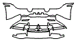 Rear Bumper Kit pattern for the 2023 McLaren 720S