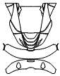 Trunk Lid Kit pattern for the 2023 McLaren 720S
