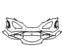 Bumper Kit pattern for the 2024 McLaren 765LT