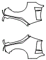 Rear Fender Kit pattern for the 2020 McLaren Senna