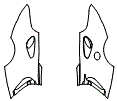 Rear Fender Kit pattern for the 2022 McLaren GT