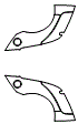 Rear Wheel Impact Area Kit pattern for the 2013 Fisker Karma