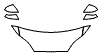 Hood, Fender and Mirror Kit pattern for the 2013 Tesla Model S