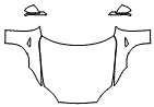Full Hood, Fender and Mirror Kit pattern for the 2021 Tesla Model S (2021.5)