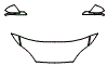 Hood, Fender and Mirror Kit pattern for the 2026 Tesla Model S