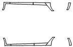 Rocker Panel Kit pattern for the 2013 Tesla Model S