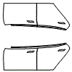 Door Kit pattern for the 2026 Tesla Model S