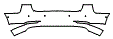 Rear Bumper Kit pattern for the 2021 Tesla Model 3