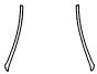 A-Pillar Kit pattern for the 2024 Tesla Model 3 (Previous Generation)