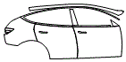 Door and Rear Fender Kit pattern for the 2020 Tesla Model Y