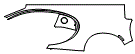 Rear Fender Kit pattern for the 2024 Bugatti Chiron