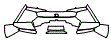 Rear Bumper Kit pattern for the 2024 Bugatti Chiron