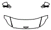 Hood, Fender and Mirror Kit pattern for the 2024 Genesis ELECTRIFIED G80