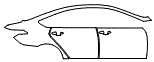 Door and Rear Fender Kit pattern for the 2016 Hyundai Genesis