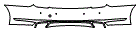Rear Bumper Kit pattern for the 2017 Genesis G90