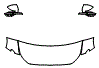 Hood, Fender and Mirror Kit pattern for the 2021 Genesis G70