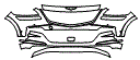 Bumper Kit pattern for the 2021 Genesis GV80