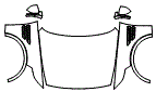 Full Hood, Fender and Mirror Kit pattern for the 2027 Genesis GV80