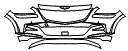 Bumper Kit pattern for the 2021 Genesis GV80