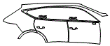 Door and Rear Fender Kit pattern for the 2027 Genesis GV80
