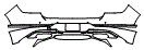 Rear Bumper Kit pattern for the 2021 Genesis GV80