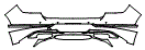 Rear Bumper Kit pattern for the 2021 Genesis GV80