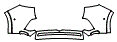 Rear Bumper Kit pattern for the 2025 Genesis GV70