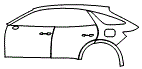 Rear Fender and Door Kit pattern for the 2025 Genesis GV70