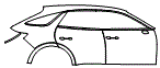 Door and Rear Fender Kit pattern for the 2027 Genesis GV70