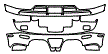 Rear Bumper Kit pattern for the 2014 Koenigsegg Agera R
