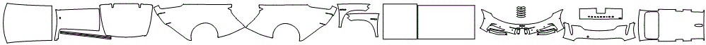 Fender, Rear Fender, Rear Bumper and Universal Kit pattern for the 2018 Universal All