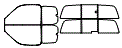 Tint Kit pattern for the 2005 Toyota Tundra