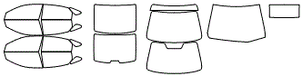 Tint Kit pattern for the 2016 Toyota Avalon
