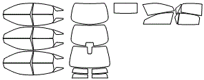 Tint Kit pattern for the 2022 Toyota Avalon