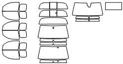 Tint Kit pattern for the 2019 Toyota Tacoma