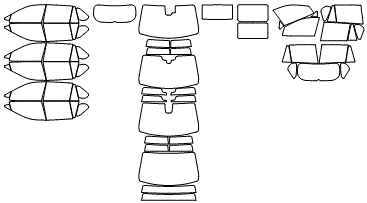 Tint Kit pattern for the 2024 Toyota RAV4 Prime