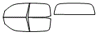 Tint Kit pattern for the 2005 Toyota Tundra