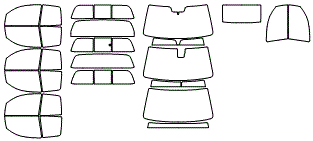 Tint Kit pattern for the 2008 Toyota Tundra