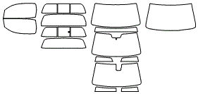 Tint Kit pattern for the 2008 Toyota Tundra
