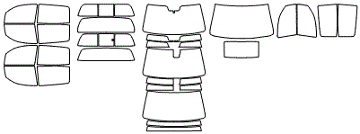 Tint Kit pattern for the 2008 Toyota Tundra