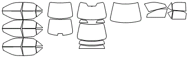 Tint Kit pattern for the 2016 Toyota Camry