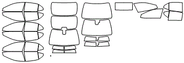 Tint Kit pattern for the 2024 Toyota Camry Hybrid