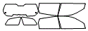 Tint Kit pattern for the 2006 Toyota Matrix