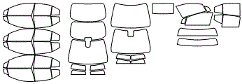 Tint Kit pattern for the 2020 Toyota Corolla