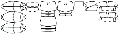 Tint Kit pattern for the 2026 Toyota Corolla Cross