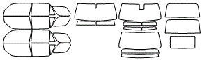 Tint Kit pattern for the 2013 Toyota 4Runner