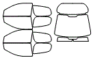 Tint Kit pattern for the 2005 Toyota Echo