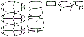 Tint Kit pattern for the 2016 Toyota Prius